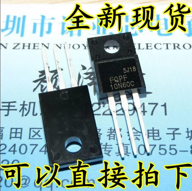 

10pcs/lot FQPF10N60C FQPF10N60 10N60C 10N60 TO-220 In Stock
