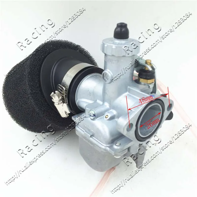 26 мм карбюратор VM22 Carb + черный 38 воздушный фильтр для Lifan YX Zongshen 110cc 125cc двигатель