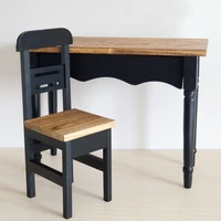 bjd mini furniture wood class chair desk for 13 24 60cm 14 17 tall sd msd dk dz aod dd doll use heduoep