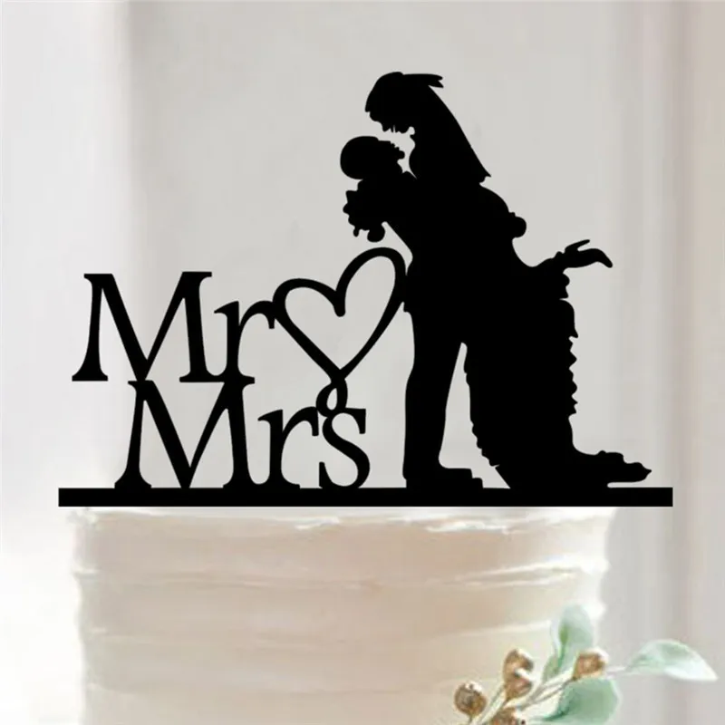 Акриловый свадебный торт Топпер Happy Mr & Mrs украшение торта юбилей Любовь Торт
