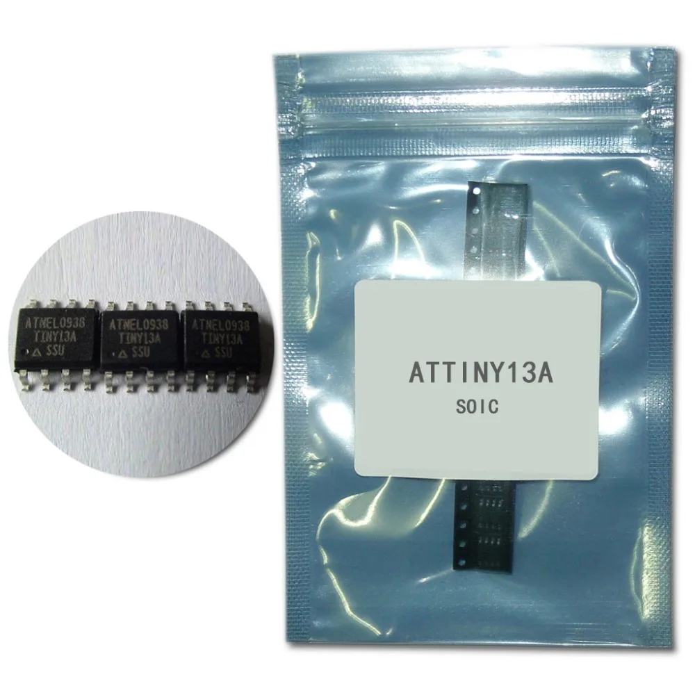 ATTINY13A 1K FLASH MCU AVR 20 МГц SOIC8 новый оригинальный 5 шт./лот | Электронные компоненты и