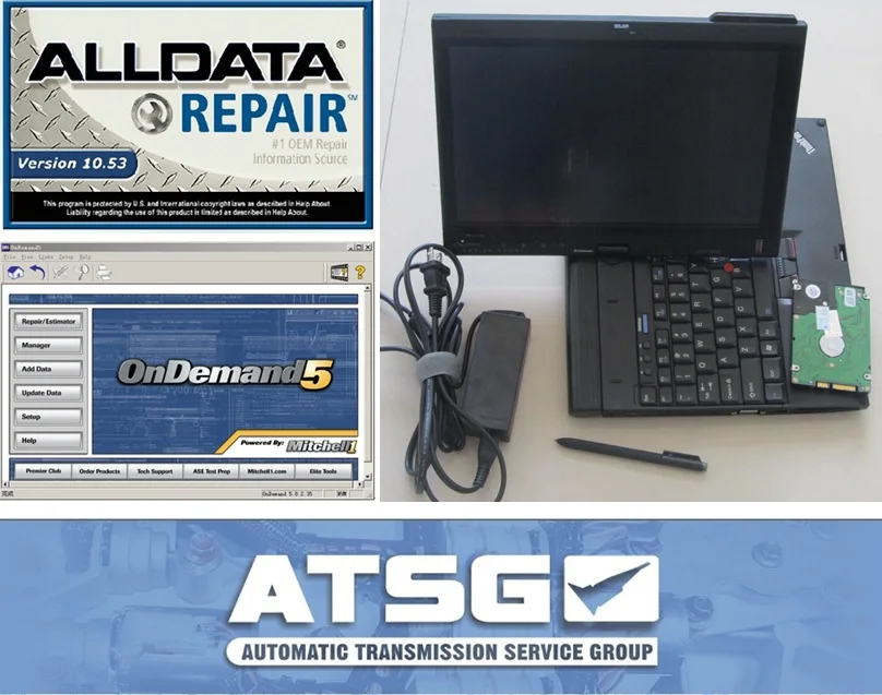 Alldata 10 53 программное обеспечение для ремонта авто с ATSG и M.itchell Onde * mand 2015 установлен