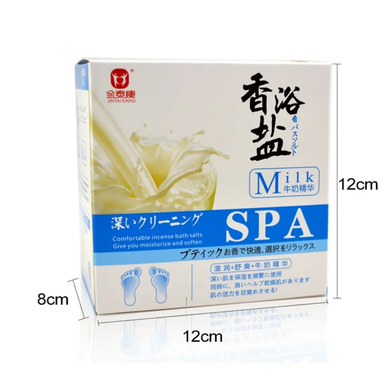 Мешок для ванны с ароматом горячего молока соль пудра ног гладкая кожа ног| |