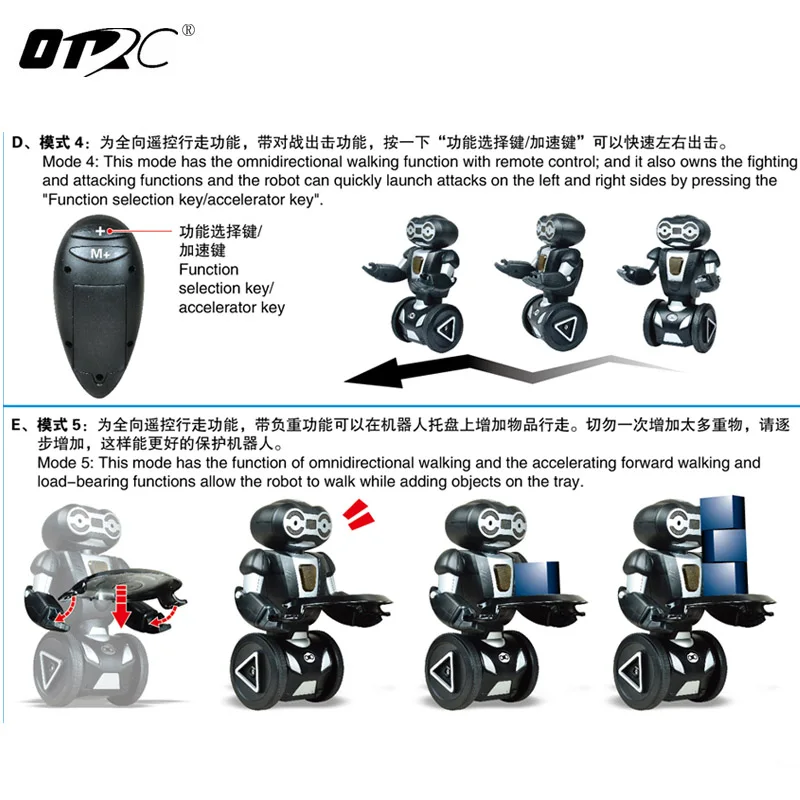 Фото Роботы RC Walking OTRC Интеллектуальный гуманоидный робот с дистанционным управлением Роботы RC Walking OTRC Интеллектуальный гуманоидный робот с дистанционным управлением
