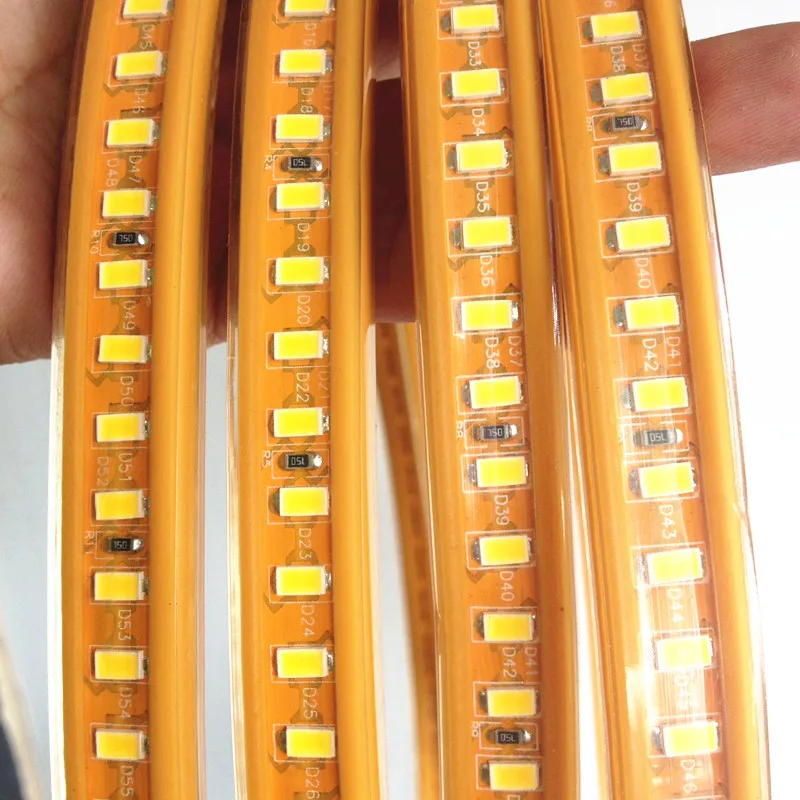Светодиодные ленты 5630 водонепроницаемые кухонные Tiras гибкие SMD 120led/m Line 220V