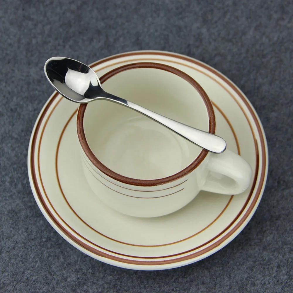 Кофейная ложка 1 шт. высококачественная нержавеющая сталь Demitasse эспрессо молоко чайная ложка для перемешивания маленькое мороженое Parfait