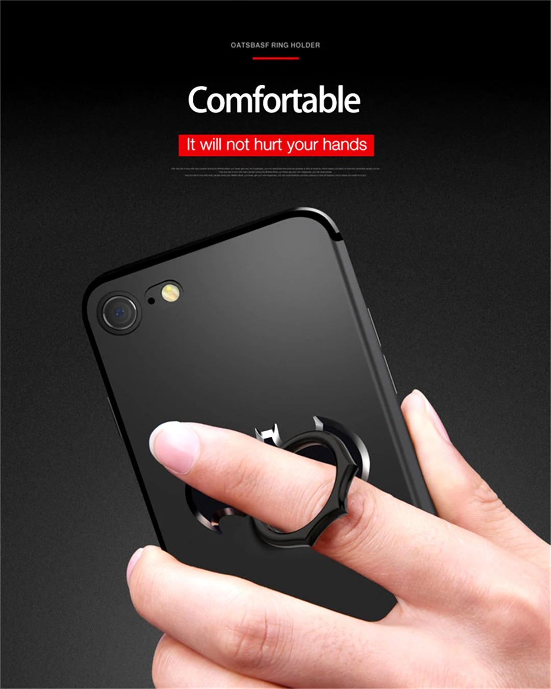 Палец кольцо держатель мобильного телефона крепление для iPhone 7 Xiaomi Мобильный сотовый Зажим для телефона кронштейн Стенд Бэтмен Металл 360 Вращение Soporte