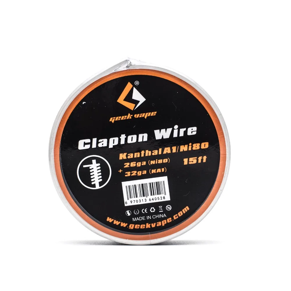 Оригинальный 5 м GeekVape Clapton KA1 лента катушка провода для ремонтопригодных RTA RDA RDTA