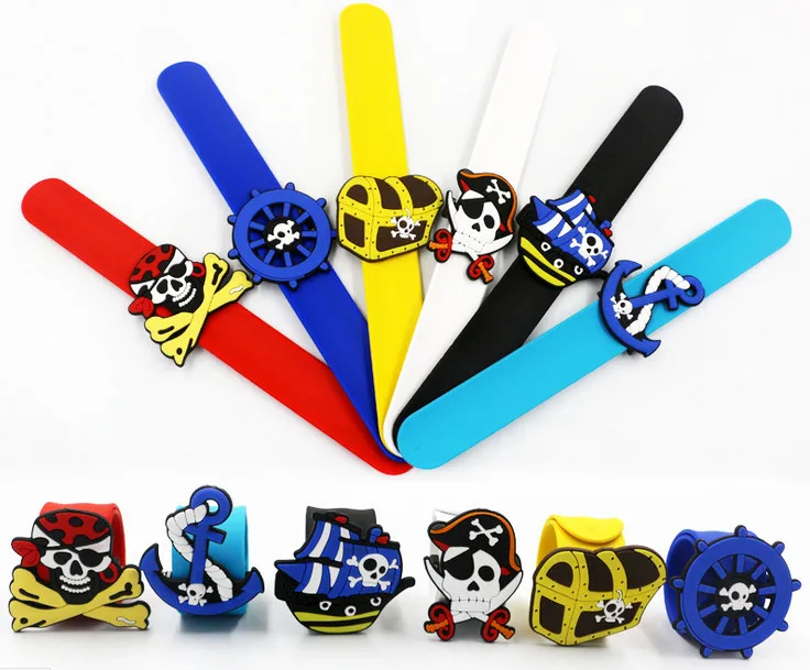 

24 шт., пиратский, якорь Jiangzimei, пиратский руль из мультфильма, альпака, динозавр, силиконовый клип-круг для мальчиков и девочек