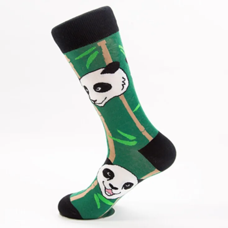 1 Crew Cool Cat Panda Bamboo Animal Premium мужские и женские зимние теплые носки счастливые короткие мужские хлопковые популярные женские AA104 - Цвет: 1