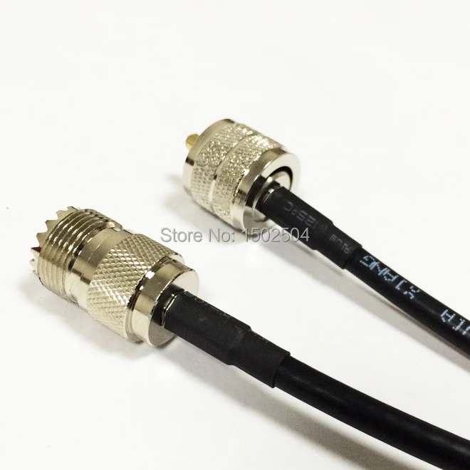 

New UHF Male Plug PL259 Switch UHF Female Jack SO239 Convertor RG58 cable Wholesale Fast Ship 50CM 20" Adapter