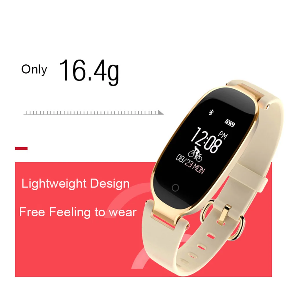 Maxinrytec Smartwrist S3 для модных женщин и девушек, умные часы IP67, водонепроницаемые, Bluetooth, умные часы, трекер сердечного ритма