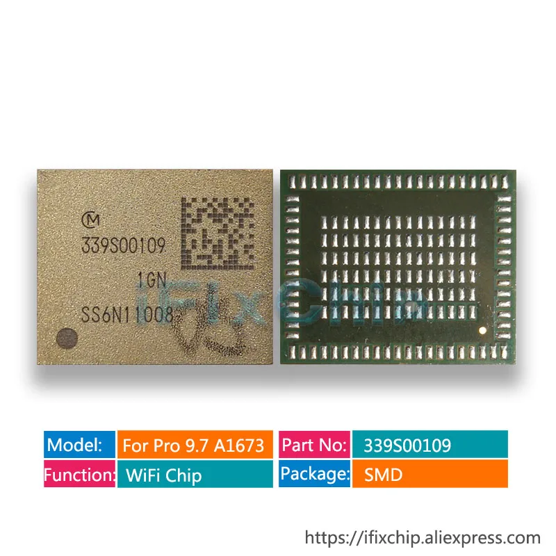 Модуль Wi Fi 339S00109 для ipad 9 7 A1673 bluetooth чип pro ic модуль версия 1 шт. 10 шт./лот|Интегральные