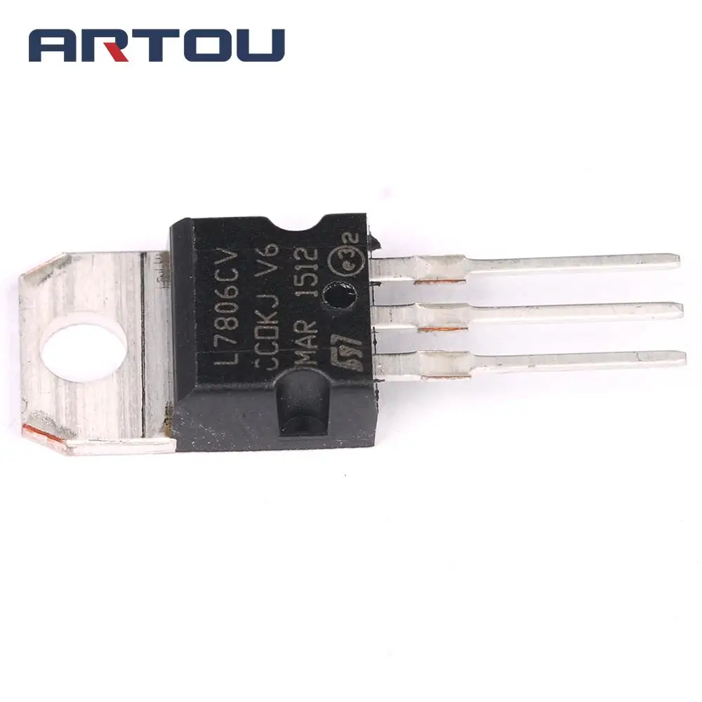 10 шт. L7806CV L7806 7806 6V 1,2-1.5A Напряжение регулятор TO-220