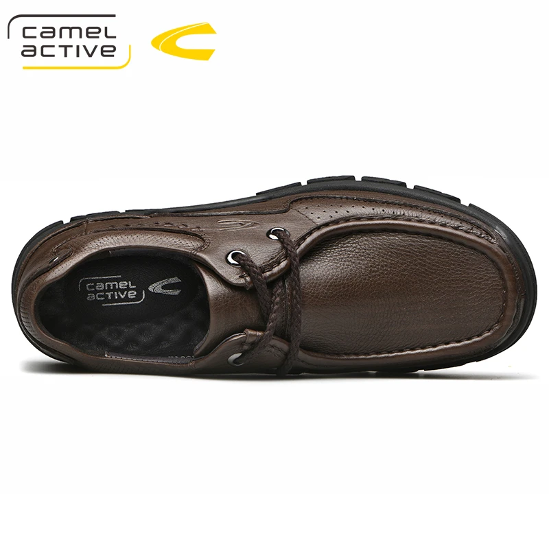 Мужские однотонные Туфли Camel Active натуральная кожа плоская подошва повседневная