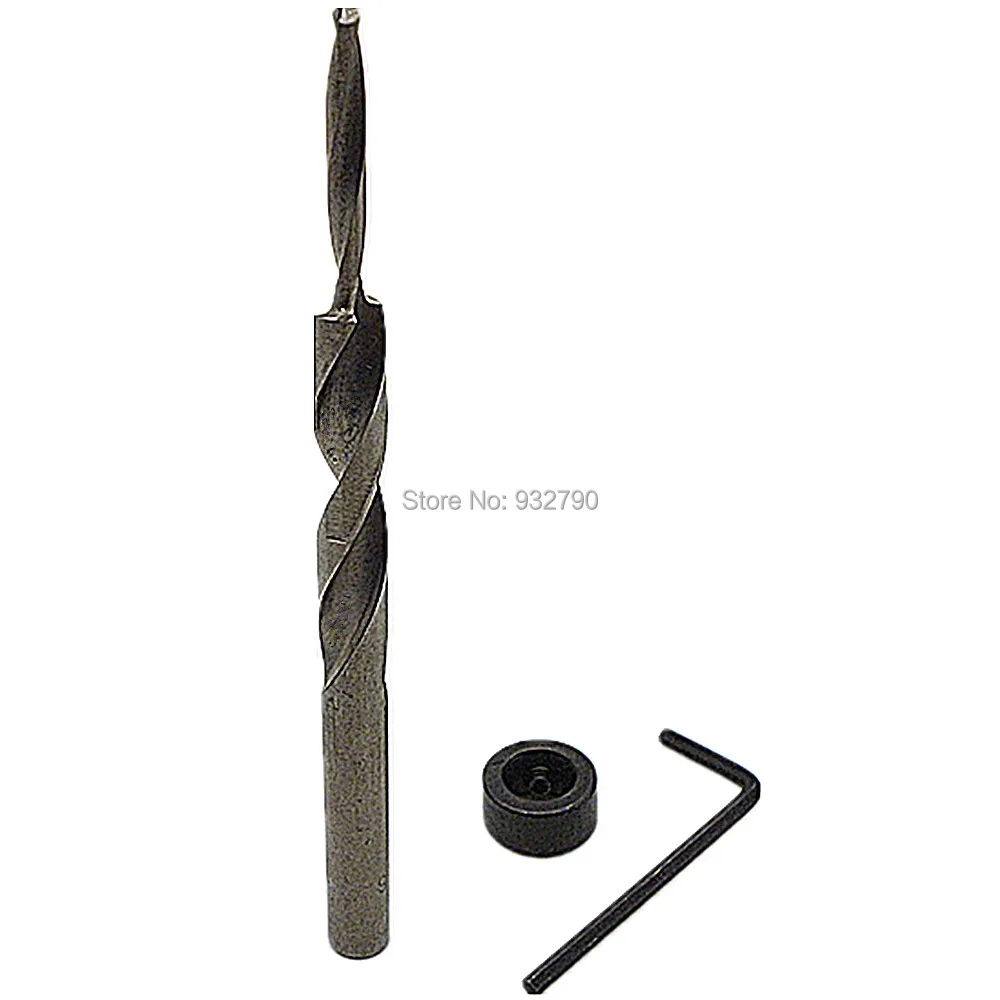 

Hss Step Twist Drill Bit For Pocket Hole Machines Depth Collar And Allen Wrench 8mm(Shank) To 4mm(Head) Pocket-Hole Drill Bit
