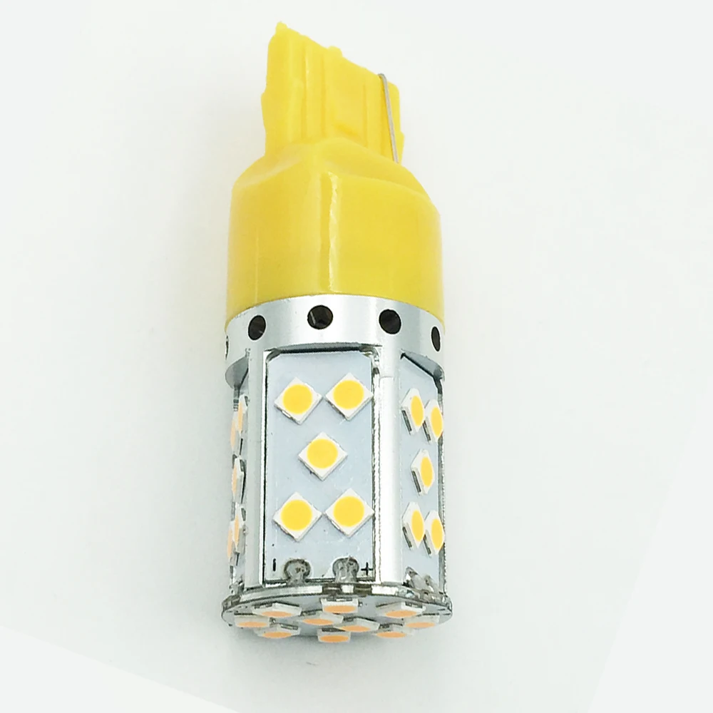YSY 2pcs T20 7440 W21W LED Bulb 3030 35SMD Canbus 1156 BAU15S PY21W BA15S P21W Lamp For Car Turn Signal Lights Amber DC12V | Автомобили и