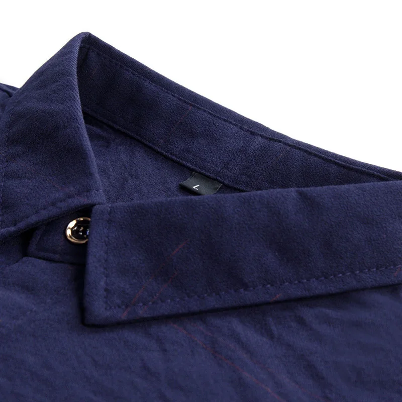 

2019 Autumn New Men's Cotton Linen Shirt Business Casual Slim Fit Long Sleeve Shirt Male Brand Clothes Plus Size 5XL 6XL 7XL
