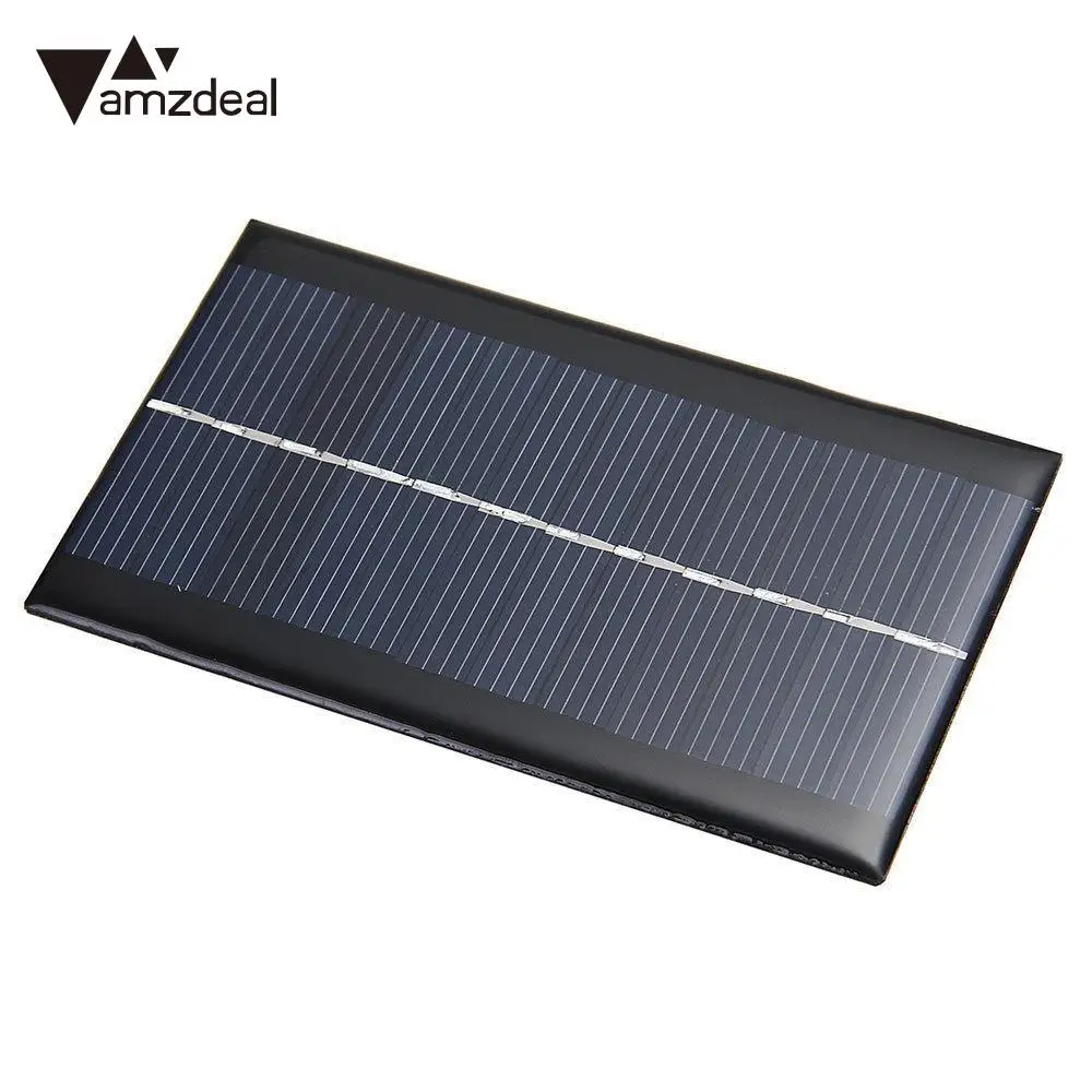 amzdeal 6V 1W Solar Panel Module DIY Light Battery Cell Phone Chargers Outdoor Travelling Powerbank Charging Board Power | Электроника