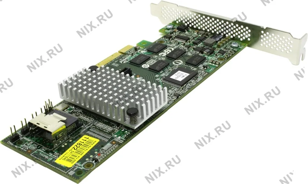 RaidStorage Avago LSI 3ware SAS 9750-4I LSI00215 кабели б/у 8 портов 512 МБ кэш SFF8087 RAID0.1.5.6 Фотокарта