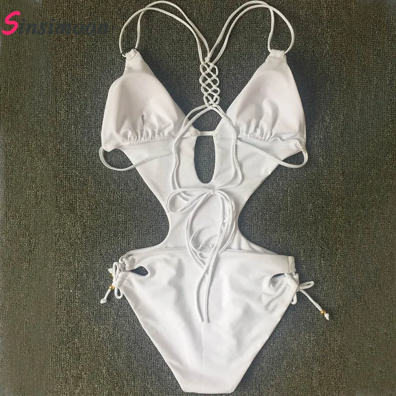 Новинка 2019 Цельный купальник сплошной вязаный крючком сексуальная цельная