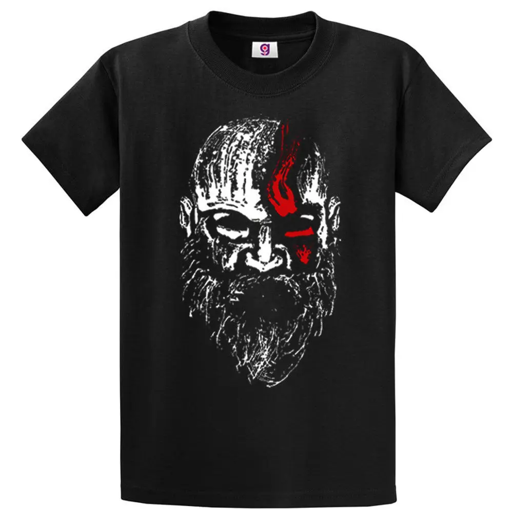 Мужская Винтажная футболка с надписью God Of War The Old Men Kratos Gaming в стиле унисекс