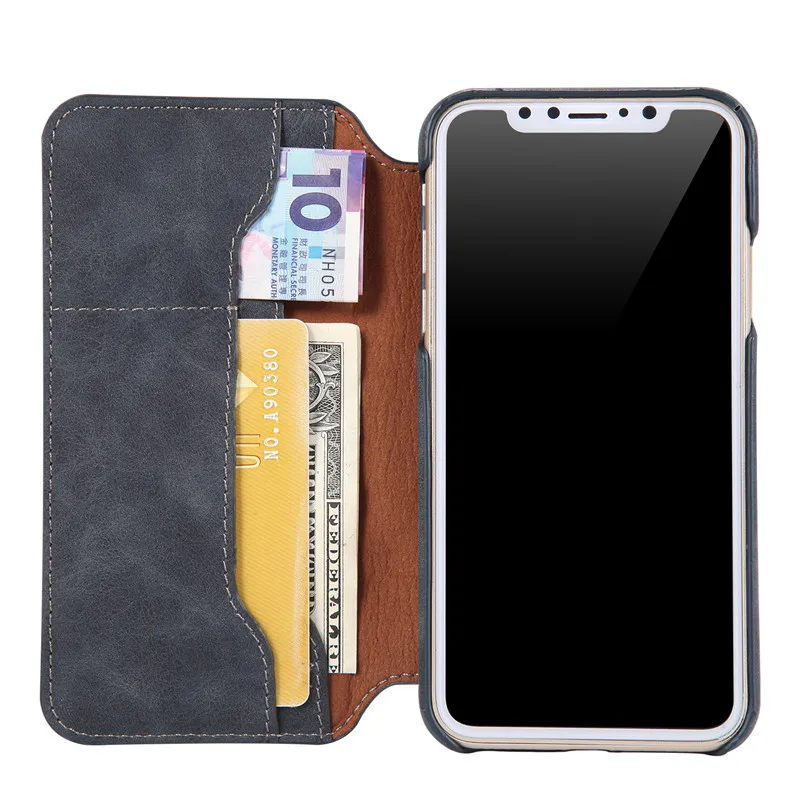Официальный чехол NeWisdom для iphone X, кожаный чехол-книжка, кошелек, чехол s Apple iphone X, слот для карт, флип-чехол для iphone Xs max, чехол xr
