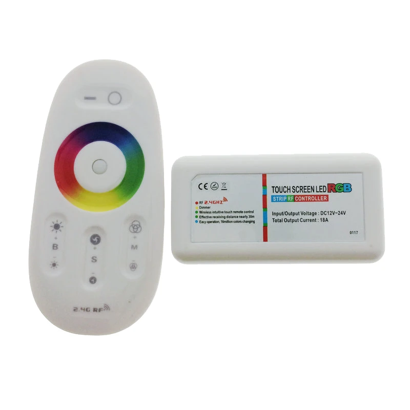 2 4G Led контроллер Сенсорная панель RGB 18A RF беспроводная сенсорная LED пульт