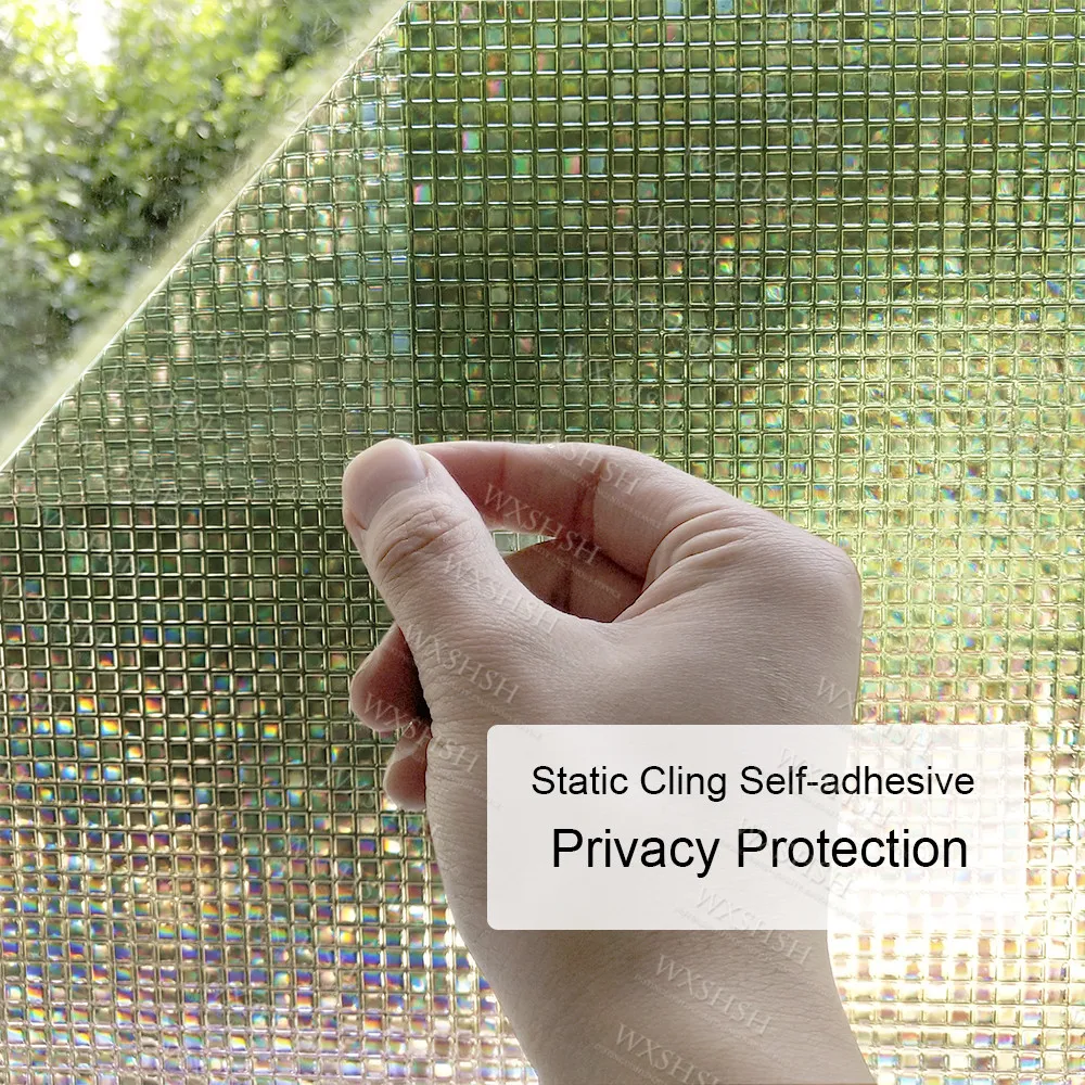 30*100 см 3D лазерная мозаика декоративная оконная пленка самоклеящиеся статические
