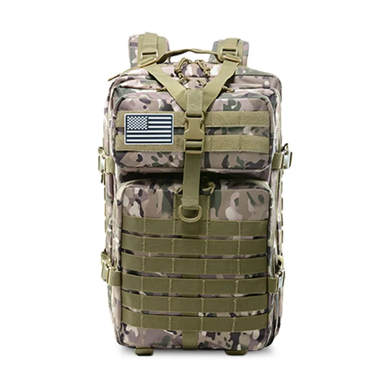 CP camo 45L большой емкости мужские армейские военные тактические рюкзаки водонепроницаемые сумки для спорта на открытом воздухе, походов, кемпинга, охоты 3P Рюкзак - Цвет: CP camo