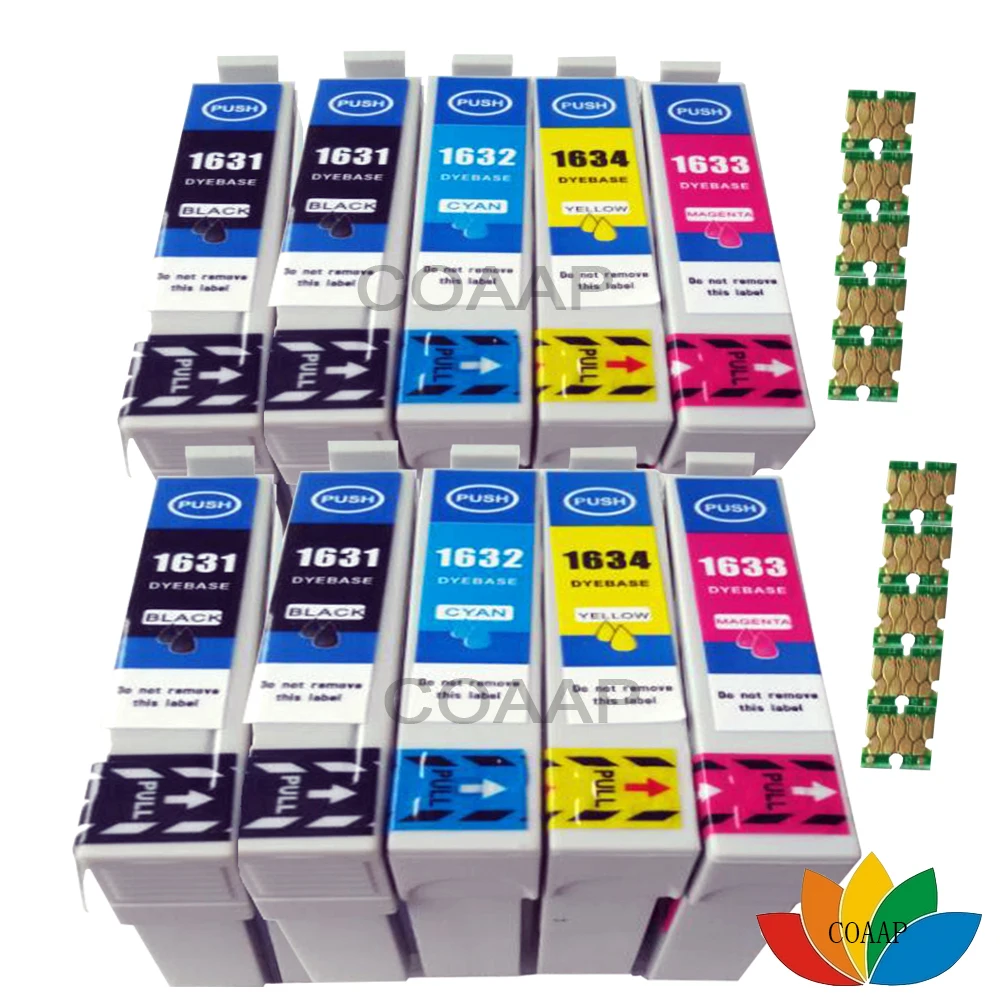 10 совместимый чернильный картридж EPSON T1636 16XL для рабочей силы 2650DWF 2630WF 2530WF 2540WF 2010W
