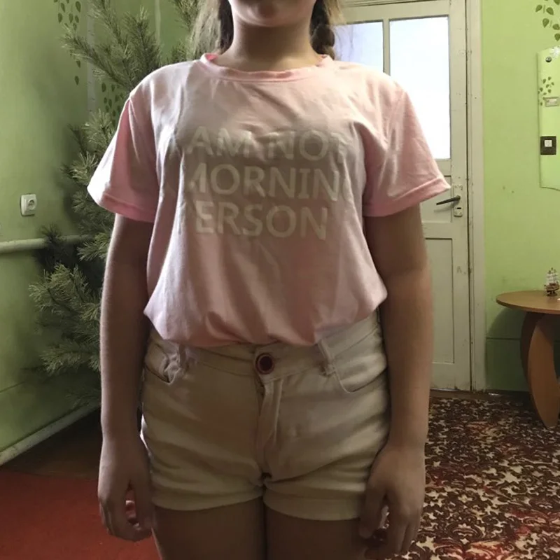 Футболка женская с надписью I AM NOT A MORNING PERSON пикантная Модная рубашка в стиле
