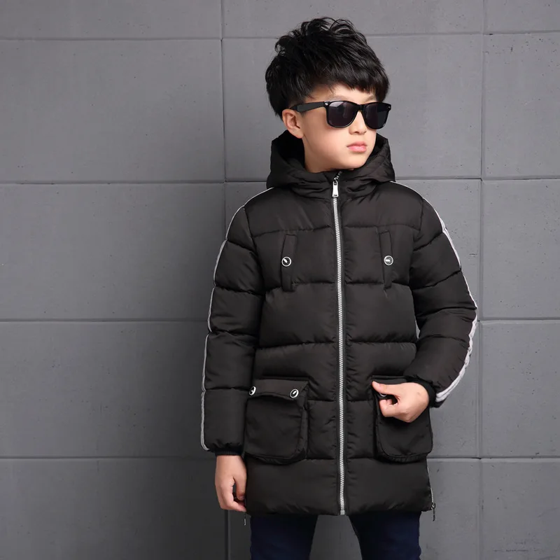 Новинка 2017 года Обувь для мальчиков зима Теплая куртка Детская школьная с