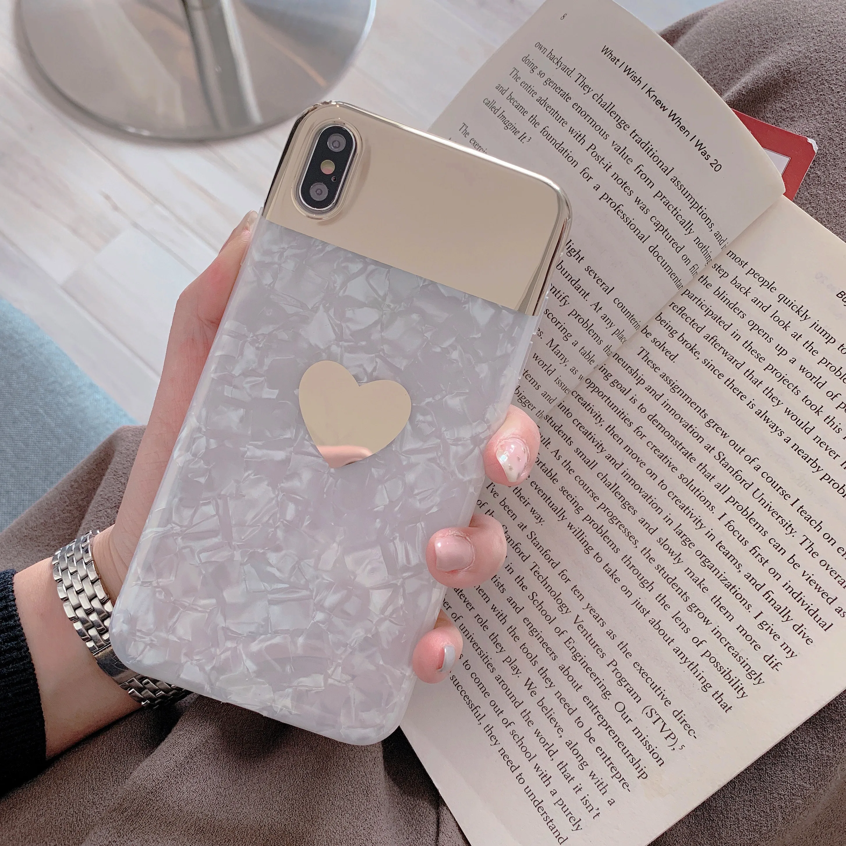 Роскошный зеркальный силиконовый чехол для телефона iphone X XR XS MAX модный тонкий