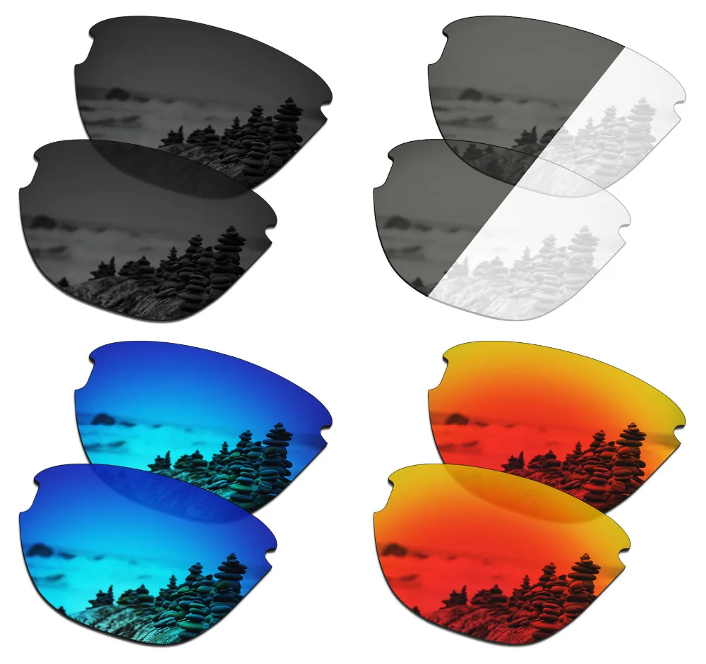 

SmartVLT 4 Pairs Polarized Sunglasses Replacement Lenses for Oakley Frogskins Lite - 4 Colors