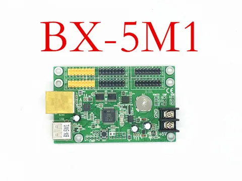 BX-5M1 Ethernet и USB с двумя портами, одноцветная и Двухцветная светодиодная карта контроллера прокрутки знака
