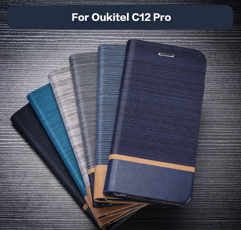 Чехол-кошелек из искусственной кожи для Oukitel C12 Pro деловой чехол телефона