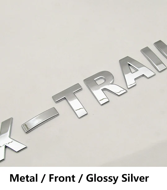For x-trail Front A Автомобильный капот, эмблема, буквы, наклейки, Задняя эмблема, значок, буквы, подходят для X-TRAIL, Xtrail, T32, T31, T30, для Qashqai, j11, j10, автомобильный стиль - Название цвета: For x-trail Front A