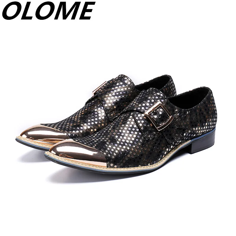 2019 мужские блестящие туфли на скрытом каблуке с пряжкой лоферы из натуральной
