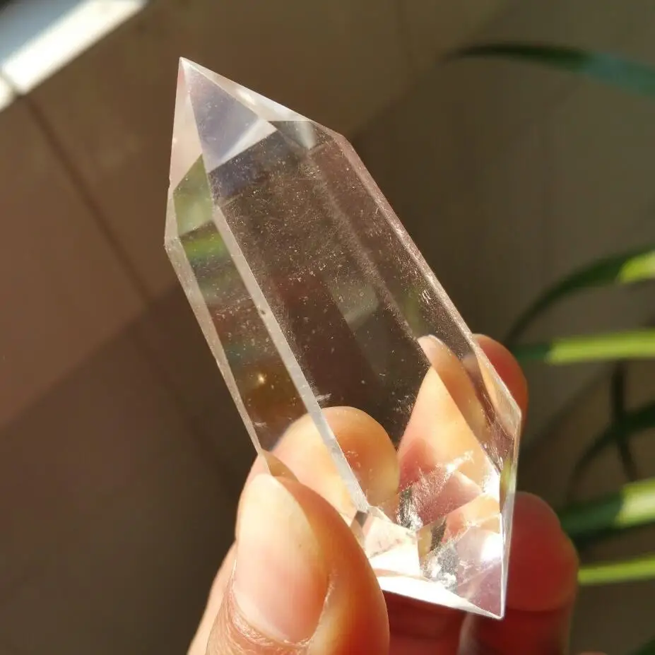 Натуральная прозрачная кварцевая кристаллическая палочка для заживления | Дом и