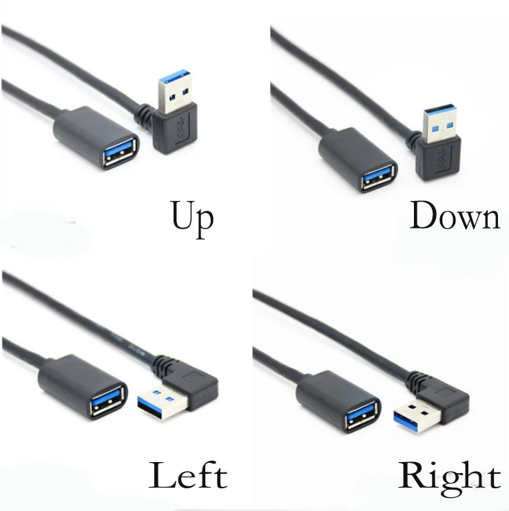 1 шт. кабель удлинитель USB 3 0 90 градусов 5 Гбит/с|Компьютерные кабели и разъемы| |