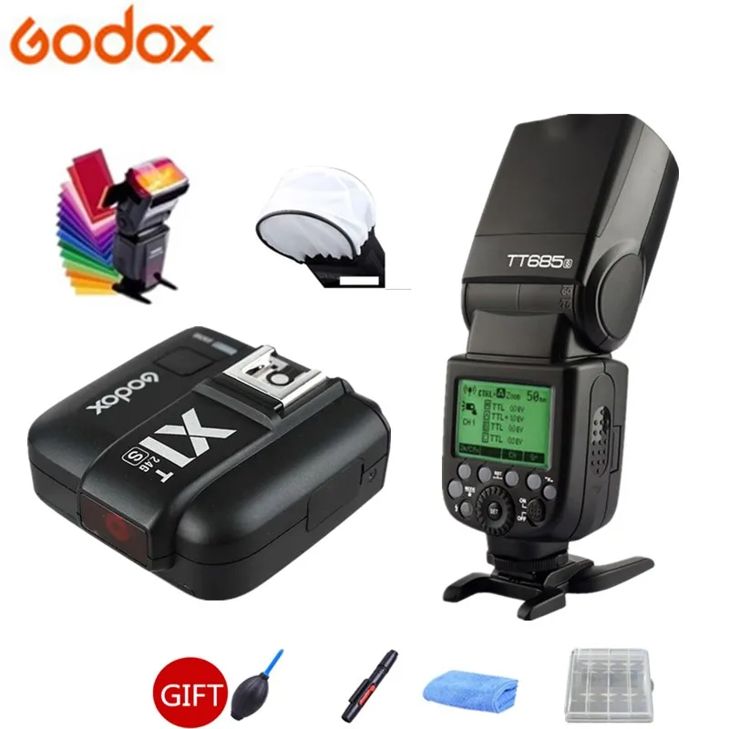 Godox TT685S Вспышка Speedlite 2,4G HSS ttl GN60+ X1T-S триггер передатчик для sony A58 A7RII A7II A99 A9 A7R A6300+ подарочный комплект - Цвет: Белый
