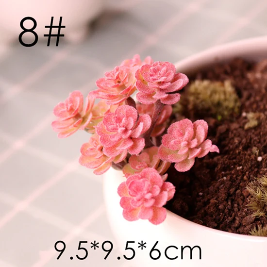 Моделирование суккулентов Искусственных Стекаются завод DIY домашнего офиса