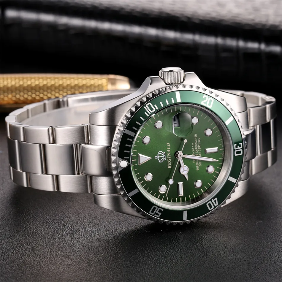 Роскошные Брендовые мужские часы Hk Crown с поворотным ободком GMT с сапфиром и датой, Спортивные кварцевые военные часы с голубым циферблатом, часы для мужчин