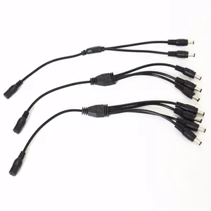 Разъем питания постоянного тока 1 гнездо на 234 штекер сплиттер адаптер 5,5 мм * 2,1 мм DC Соединительный кабель для светодиодной камеры видеонаблюдения светодиодный светильник