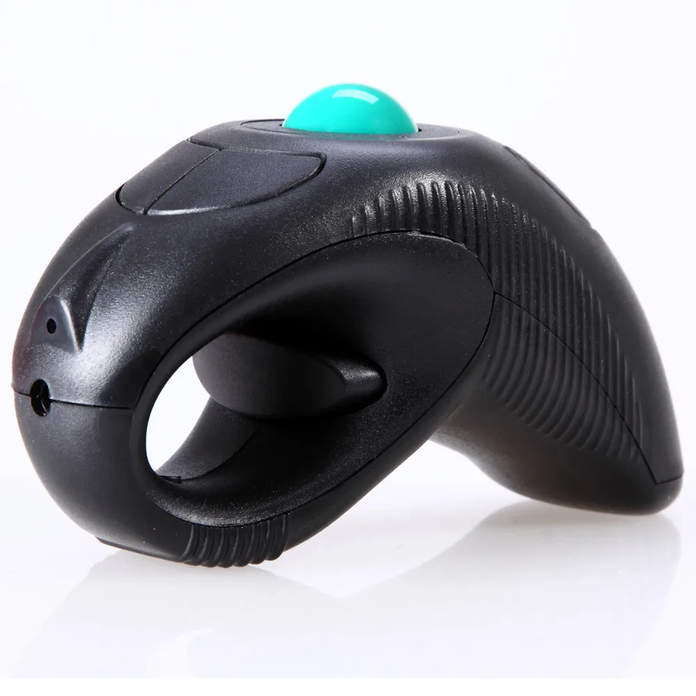 BK Track ball Мышь Беспроводной 2,4 ГГц Мышь USB Ручной Беспроводной Мышь указатель с использованием оптического след мяч лазерный луч мыши l1203#3 - Цвет: BK