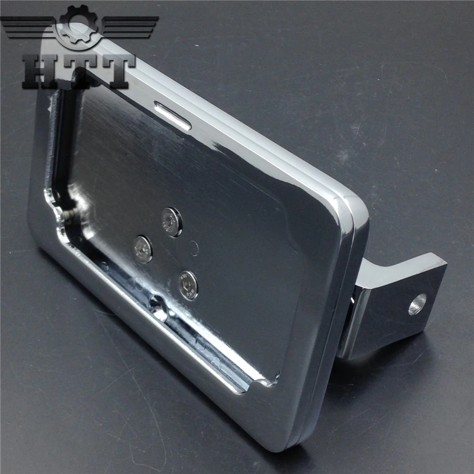 Aftermarket Бесплатная доставка мотоцикла хромированный Кронштейн номерного знака