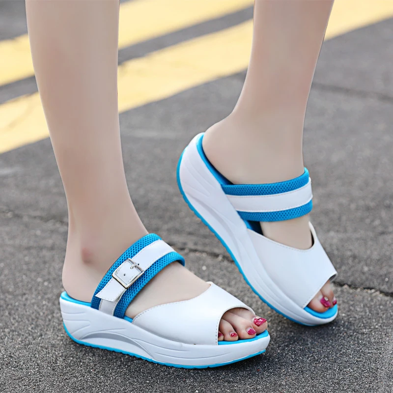 Новинка 2018 женская повседневная обувь увеличивающая рост дышащая прогулочная на