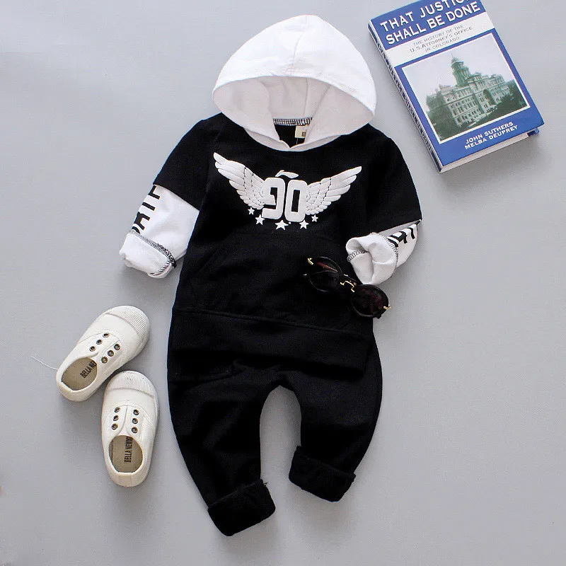 Akexiya Children Clothing Sets Spring Autumn baby Boys Girls Hooded T-shirt+pants 2Pcs suits 2018 New kids clothes | Детская одежда и