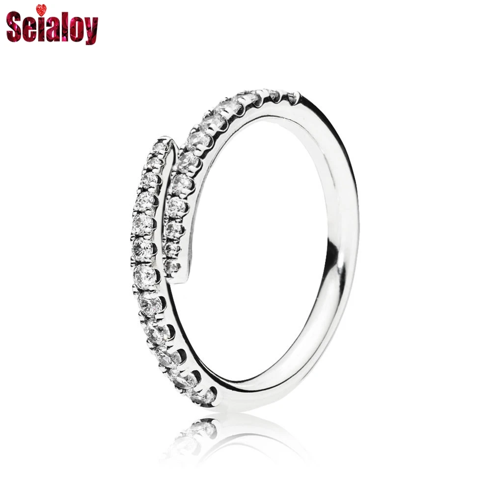 SEIALOY Dropshipping Fashion Meteor Flash Zircon Brands Rings For Women girl Friendship Memorial Jewelry Ring Gift | Украшения и